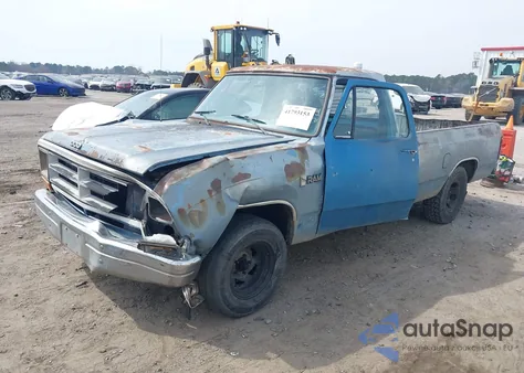 1988 Dodge D-Series D100 из США, поврежденный, VIN 1B7FD04Y8JS787509